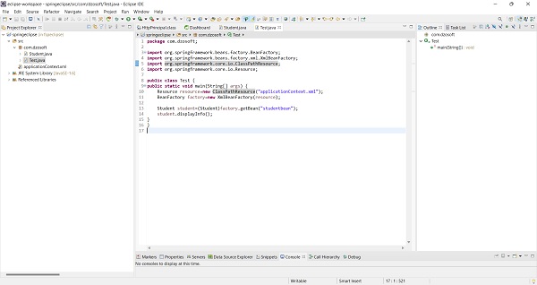 Creating spring application in Eclipse IDE