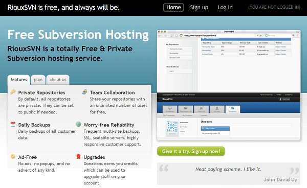 How to set up a free SVN repository