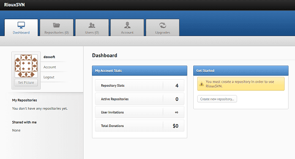 How to set up a free SVN repository