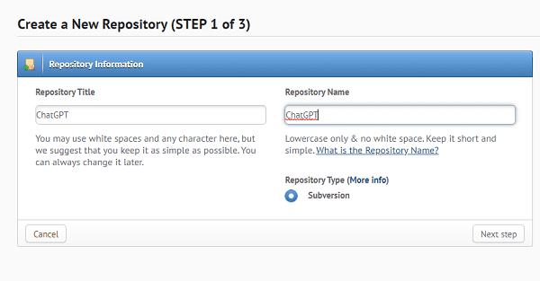 How to set up a free SVN repository