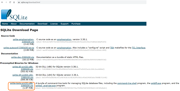 ¿Cómo instalar SQLite en Windows?