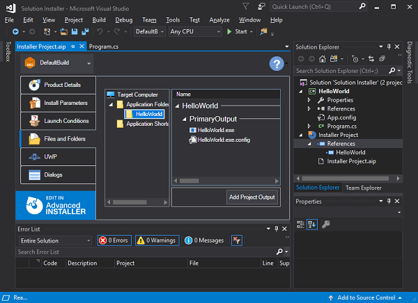 Cómo crear un instalador desde Visual Studio