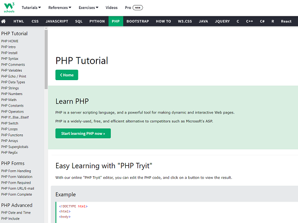 Los 5 mejores tutoriales para aprender php en 2023