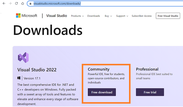 How to install Visual Studio 2022?