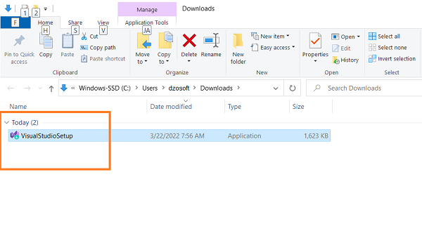 How to install Visual Studio 2022?