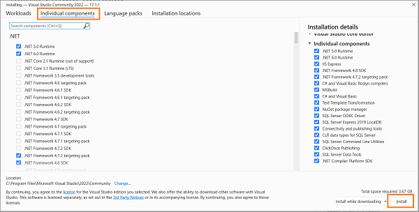 Cómo instalar Visual Studio 2022?